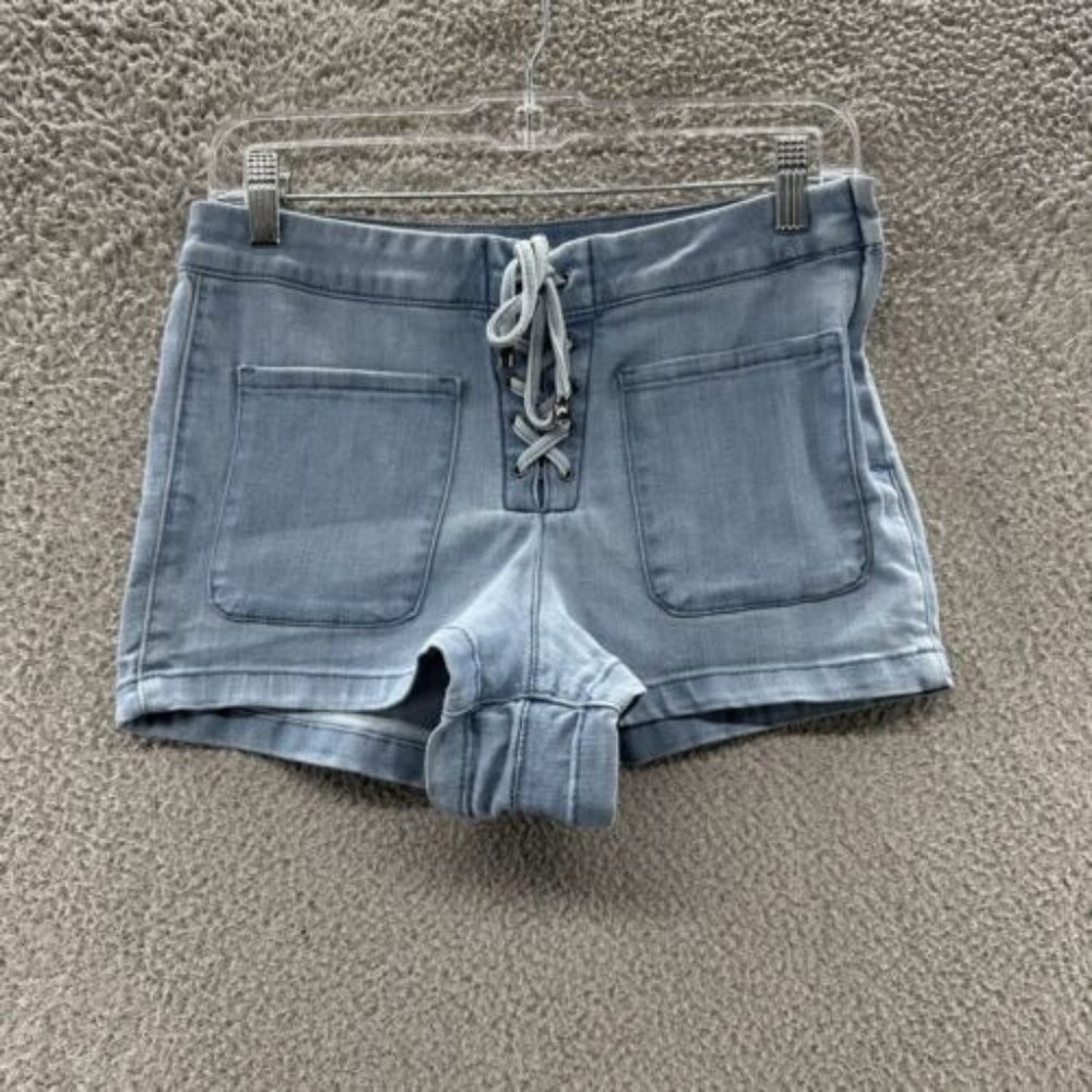 BDG Shorts Women's 28 Blueβ Light Denim Tie Up Side Zip Shorts Ladies Size 28